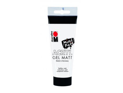 Marabu Acryl Gel Matt 100 ml, čirý matný akrylový gel na vodní bázi