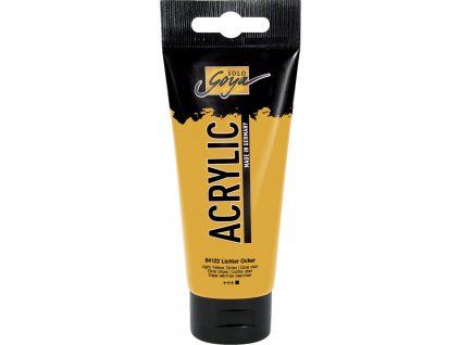 Akrylová barva Kreul Solo Goya 100 ml, odstín okr světlý, krémová konzistence