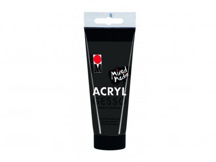 Marabu Acryl Gesso 100 ml, akrylový šeps v černé barvě na vodní bázi