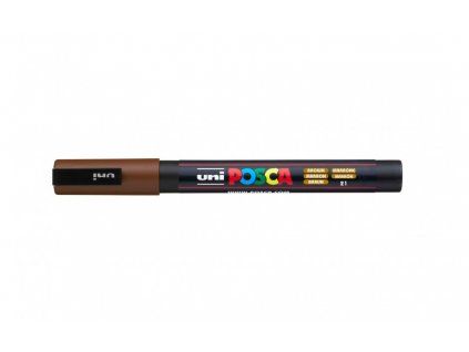 Uni Posca 3M akrylový popisovač 0,9 - 1,3 mm, odstín hnědá 21
