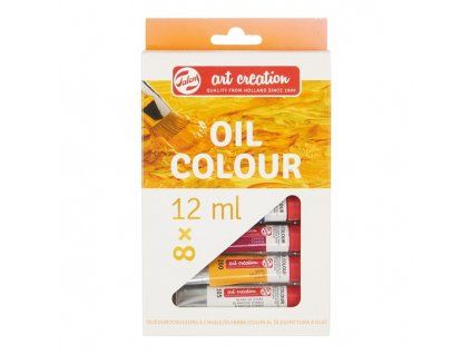 Sada olejových barev Royal Talens Art Creation, 8 barev po 12 ml v tubách