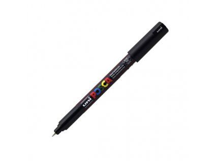 Uni Posca 1MR akrylový popisovač 0,7 mm trubičkový hrot, černá barva