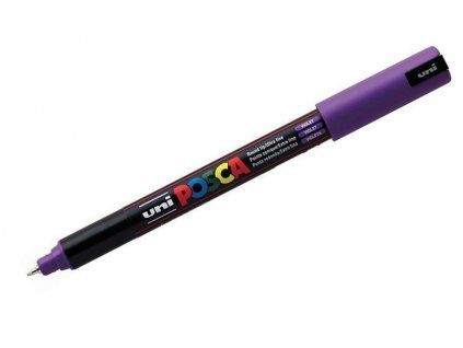 Uni Posca 1MR akrylový popisovač 0,7 mm trubičkový hrot, odstín fialová