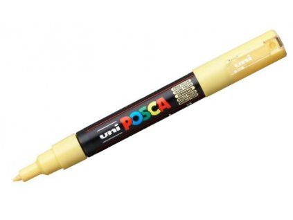 Akrylový popisovač Uni Posca 1M 0,7 mm, odstín slámově žlutá 73