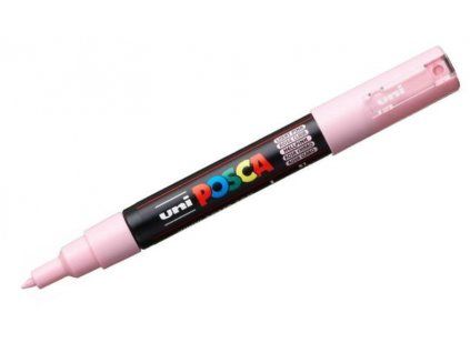Akrylový popisovač Uni Posca 1M, hrot 0,7 mm, odstín světle růžová 51