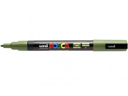 Akrylový popisovač Uni Posca 3M, hrot 0,9 až 1,3 mm, barva khaki 7