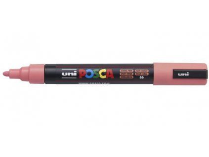 Akrylový popisovač Uni Posca 5M korálový 66, hrot 1,8 až 2,5 mm