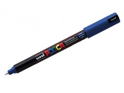 Uni Posca 1MR akrylový popisovač 0,7 mm trubičkový hrot, modrá barva č. 33