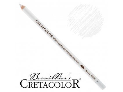 Cretacolor bílá křída tužka olejová, umělecký pastel v tužce pro kreslení