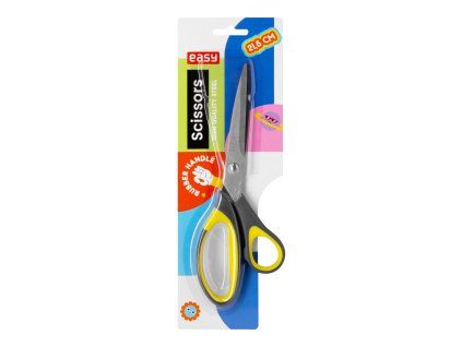 Kancelářské nůžky Easy 21,5 cm s plastovo-gumovými úchyty a čepelemi z nerezové oceli