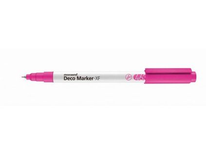 Akrylový fix Monami Deco Marker XF 0,7 mm, sytě růžová barva, pigmentový popisovač