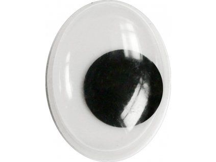Titanum oválná mrkací očička 6 x 8 mm, balení 50 ks, barva Titanium