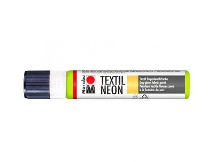 Marabu Textil Liner Neon 25 ml, neonová kontura na textil, odstín zelená fluo