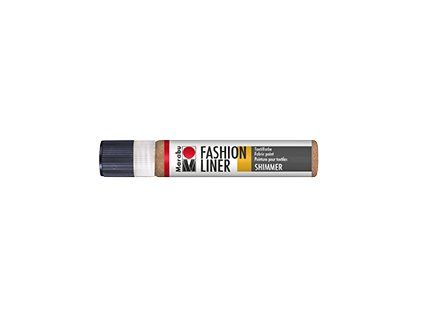 Kontura na textil Marabu Fashion Liner 25 ml, odstín 585 třpytivá měděná
