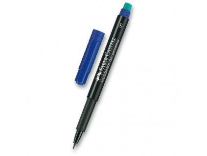 Permanentní popisovač Faber-Castell Multimark 1523 S 0,4 mm, modrý, technické vlákno