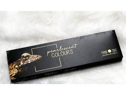 FineTec F0600 Pearl Metalics, sada 6 metalických akvarelových barev v plechové etui