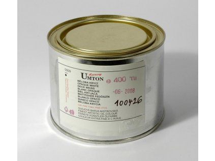 Olejová barva Umton 400 ml plechovka, odstín Běloba titanová 0002