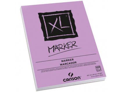 Blok Canson XL Marker A3 70g, 100 lepených listů na fixy a popisovače