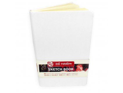 Talens Art Creation Sketch Book, skicák 9x14 cm, 80 listů 140 g, bílá tvrdá velurová vazba