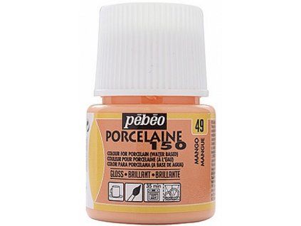 Pébéo Porcelaine 150 barva na porcelán a sklo 45 ml, odstín oranžová mango 49