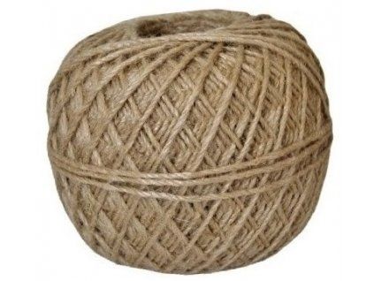 Jutový motouz Juta 500 g, průměr 4 mm, nosnost 48 kg, přírodní provaz v klubíčku
