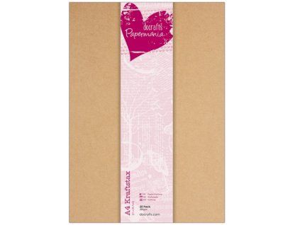 Kraftový karton Docraft Kraftstax A4 280 g/m2, přírodně hnědý, z recyklovaného papíru
