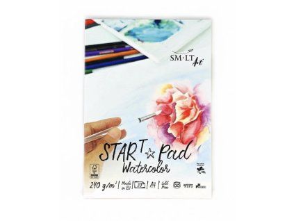 SM.LT STAR T Pad Watercolor, akvarelový blok A4, 240 g/m2, 20 listů, přírodně bílý