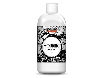 Pouring medium Pentart 1000 ml, bezbarvý přípravek pro techniku akryl pouring