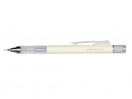 Mikrotužka Tombow Mono Graph 0,5 mm, třepací mechanismus, pastelově žlutá krémová