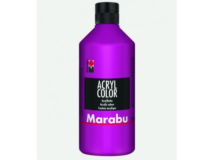 Marabu Acryl Color 500 ml akrylová barva na vodní bázi, odstín 014 magenta