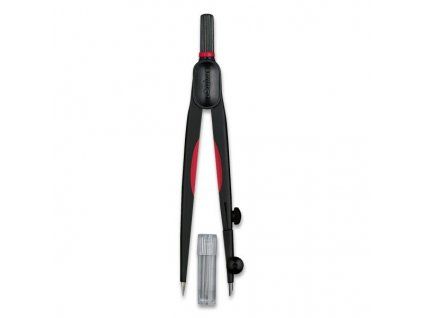 Kružítko Rotring Compact Universal Compass s náhradními tuhami, pro kružnice do 320 mm