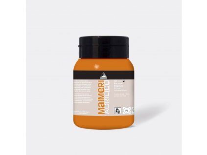 Akrylová barva Maimeri Acrilico 500 ml, metalický odstín zlatá tmavá