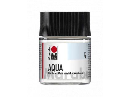 Marabu Aqua Varnish Matt 50 ml, univerzální transparentní lak s matným povrchem na akrylové bázi