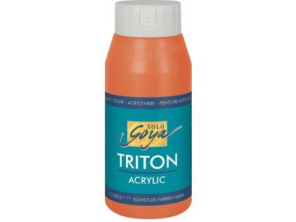 Kreul SOLO GOYA Triton 750 ml akrylová barva, odstín červená rumělka, plastová láhev