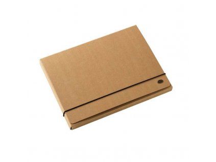 Pevné kraftové desky Jalema Multo Kraft A4 s hřbetem 20 mm a gumičkou, karton 850 g/m2