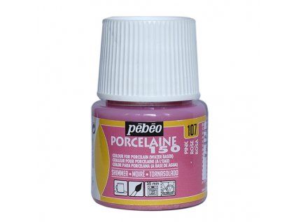 Pébéo Porcelaine 150 barva na porcelán a sklo 45 ml, odstín růžová metalická 107