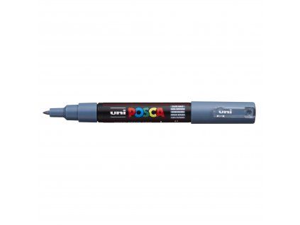 Uni Posca 1M akrylový popisovač 0,7 mm, odstín šedý břidlicový 61, pigmentový inkoust
