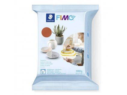 Staedtler Fimo Basic Air samotvrdnoucí hmota 1000 g, odstín terracotta, vodní báze