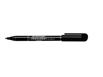 Permanentní fix Centropen 2846, kulatý hrot 1 mm, černý inkoust, rychleschnoucí