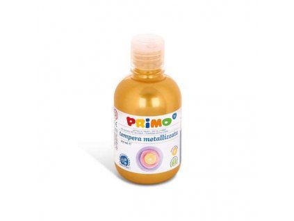 PRIMO Tempera Metalic 300 ml zlatá, italská temperová barva s metalickými pigmenty