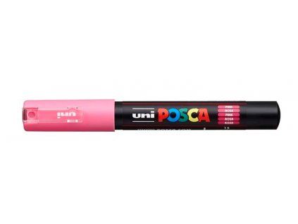 Akrylový popisovač Uni Posca 1M 0,7 mm, růžová barva, série Posca