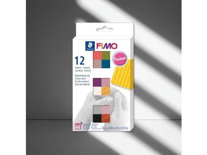 Fimo Soft sada Fashion, polymerová hmota 12 barev po 25 g, Staedtler