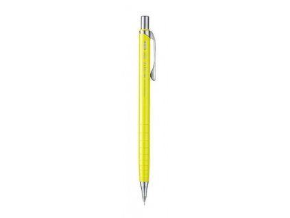Mikrotužka Pentel ORENZ 0,3 mm žlutá, plastové tělo s chromovými prvky