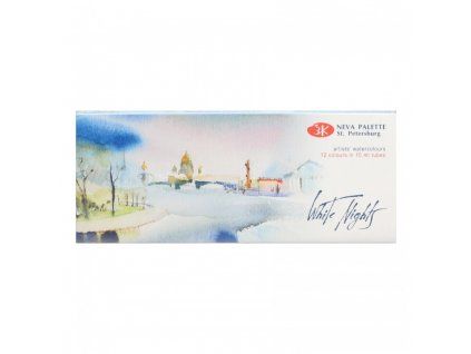 Nevskaya Palitra White Nights akvarelové barvy v tubách, sada 12x10 ml, profesionální kvalita