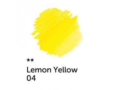 Akvarelová pastelka White Nights Nevskaya Palitra, odstín 04 lemon yellow, průměr 7 mm