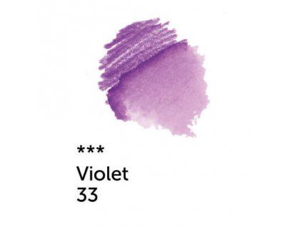 Akvarelová pastelka Nevskaya Palitra White Nights, odstín 33 violet, průměr 7 mm