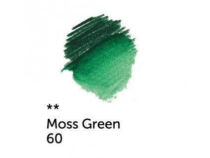 Akvarelová pastelka White Nights Nevskaya Palitra, odstín 60 moss green, zelená