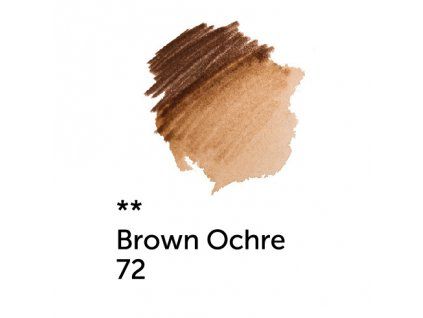 Akvarelová pastelka White Nights Nevskaya Palitra, odstín 72 brown ochre, hnědá okr