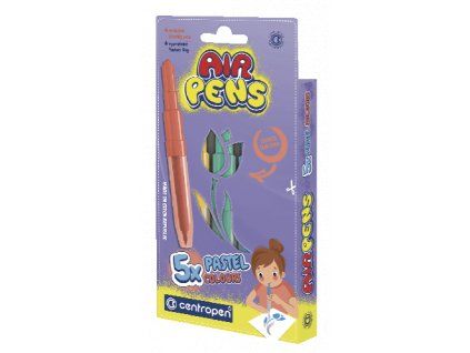 Centropen 1500 foukací fixy na papír, pastelové barvy, sada 5 ks