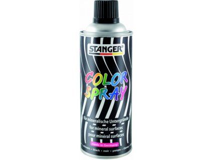 Stanger Color Spray 400 ml akrylová barva ve spreji, černá matná, rychlé schnutí